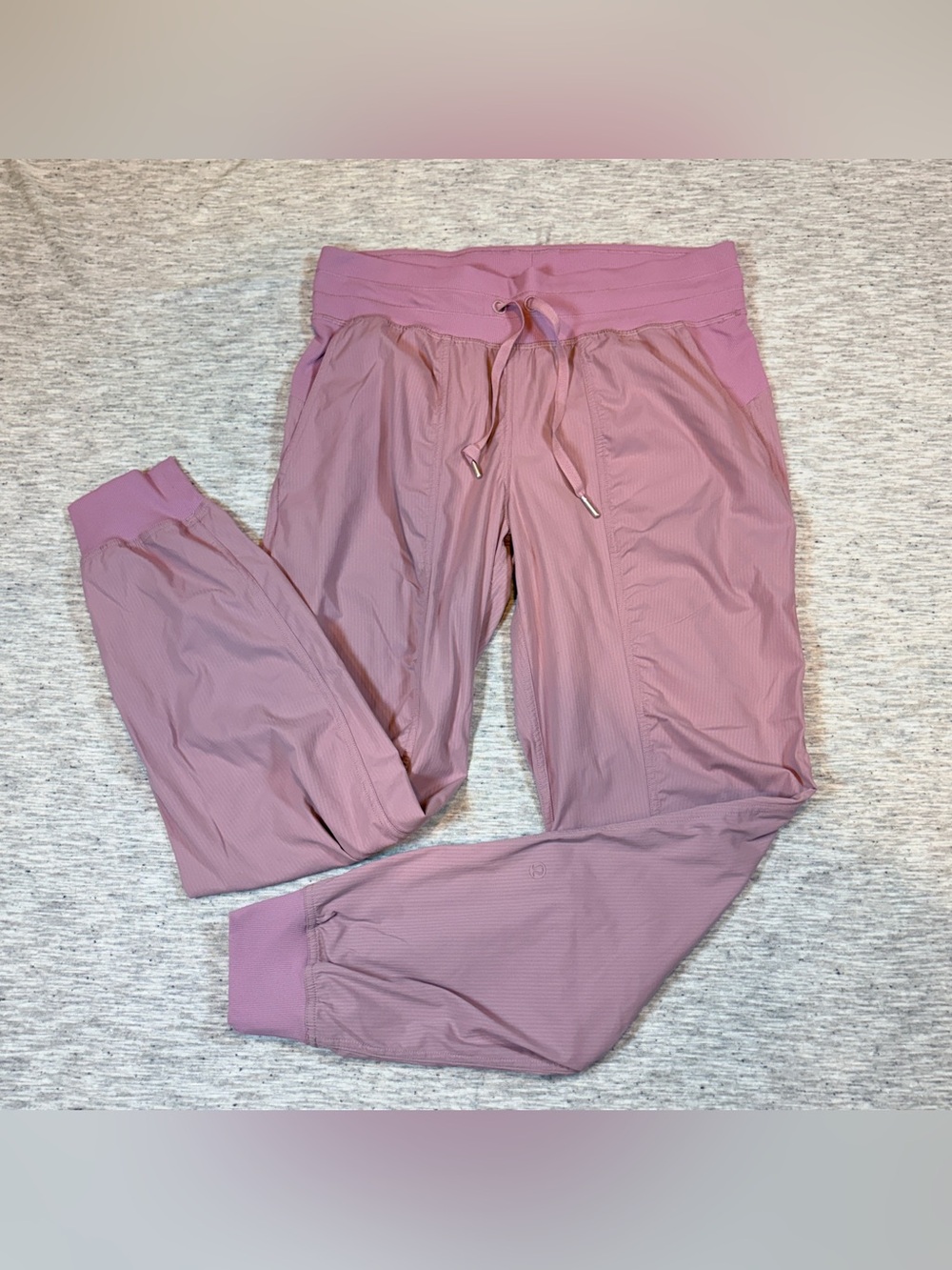 Lululemon Womens Dance Studio Mid Rise Jogger Pink Taupe Size 8